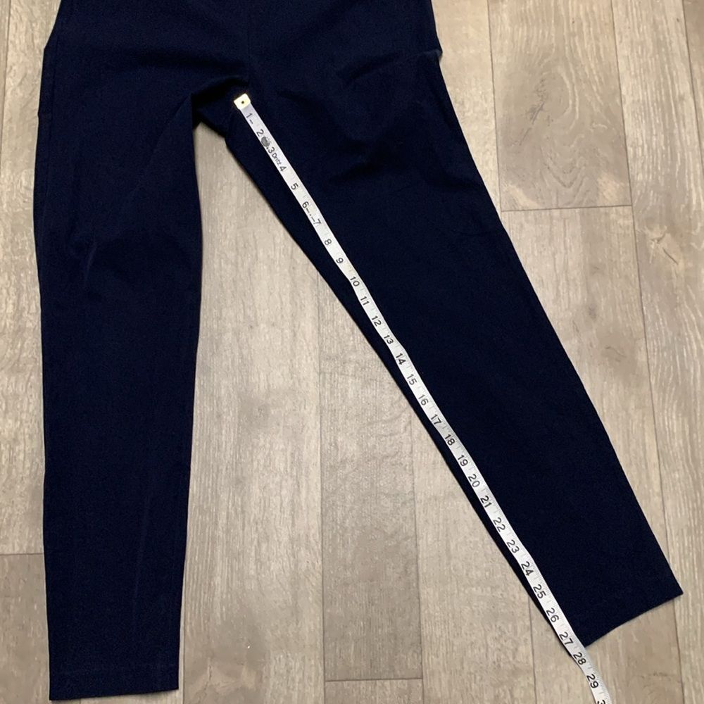 Womens Talbots Skinny Navy Blue Ankle Pull On Stretch Jegging Pants - Picture 3 of 6